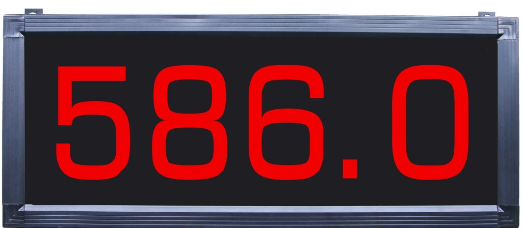 Large, Medium and Small Digital Parameter Display Screen