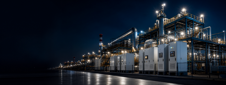 Industrial hydrometallurgy workshop with rectifier cabinets / Промышленный гидрометаллургический цех с выпрямительными шкафами